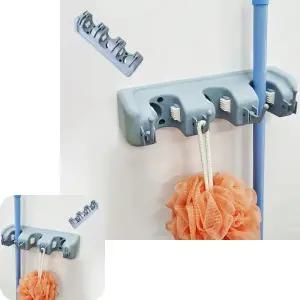 네쿠 생활용품 3구 홀더 걸이 다용도 멀티 청소도구 밀대 대걸레