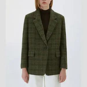 [롯데백화점]리스트 체크 패턴 싱글 원버튼 자켓(TWWJKO80050)