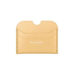 아크네스튜디오 CG0274 VANILLA YELLOW 로고 카드지갑
