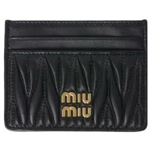 [명품] 블랙 마틀라쎄 나파가죽 여성 카드지갑 홀더 5MC076AFPPF0002