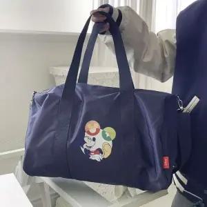 [옷자락][다잇템] 여성 빅 보스턴 캐릭터 나염 가방