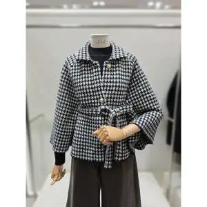 갤러리아 [이프네]하운드 체크 케이프 가디건 (IQ1WKC02)