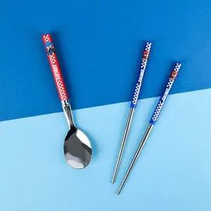 주니어용 진공 휴대용 수저 어린이 식사용