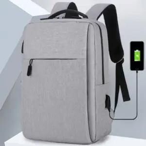 [굿쇼핑몰]외부 충전 USB 포트 생활방수 가벼운 노트북 백팩