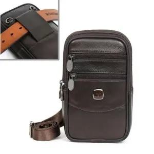 [피커]IGD 보조가방 미니가죽백 남성크로스백 보조백 힙색