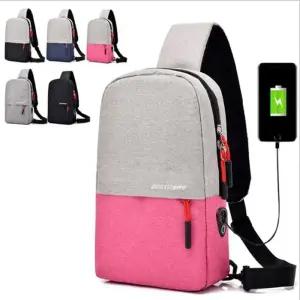 [피커]슬링백 가방 남녀공용 캔버스 여행용 트래블 힙색