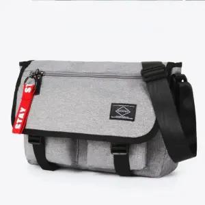 [피커]대학생크로스백 학생 메신저 보조 키링 가방 그레이