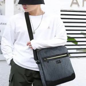 [피커]크로스백 깔끔한 지퍼 포켓 천크로스백 가방 4컬러