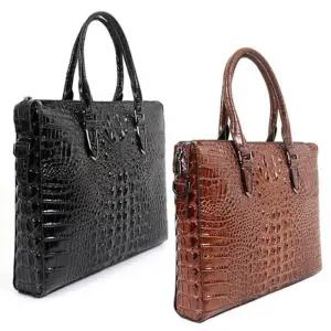 [피커]HJH 악어무늬 브리프케이스 남성 정장 크로스백