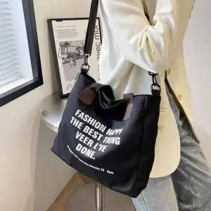 [피커]데일리 캔버스 레터링 남녀 크로스백 숄더 가방 1P