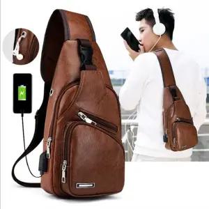 [피커]남성슬링백 남자슬링백 레더 슬링백