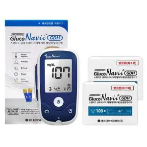 글루코나비 혈당측정기+검사지200매 시험지 혈당계 임당 D