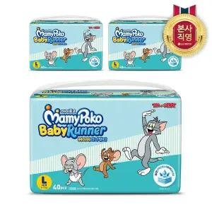 [신세계라이브쇼핑]마미포코 베이비러너팬티 기저귀 대형 남여공용 4단계 L 120매