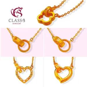 [클래스에스] 순금24K J 목걸이_7.5g