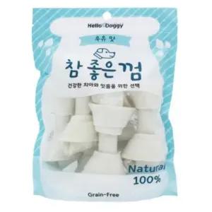 헬로도기 참좋은껌 치석관리 우유 개껌 6p x 6개