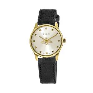 [구찌] YA1265023 G타임리스 여성 가죽 쿼츠 29mm