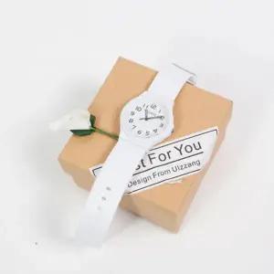 [골드스마일]수능 시계 선물 무소음 응원 시험 심플 화이트