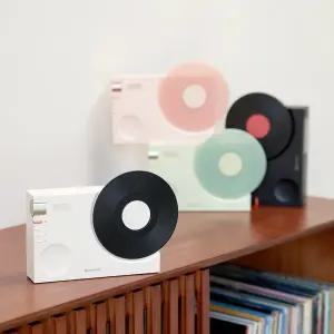 사운드룩 SL-BS800 레트로 인테리어 블루투스 스피커 휴대용 캠핑 거실 카페 소형 미니 시계 무선 스피커