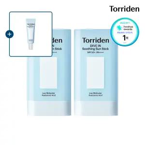 [SET] 토리든 다이브인 모이스처 수딩 선스틱 19g X 2개 (+선세럼 20ml)
