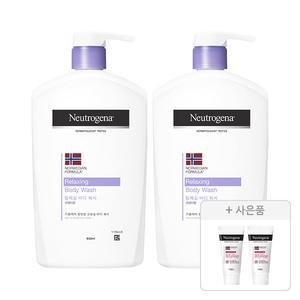 뉴트로지나 릴랙싱 바디 워시 950ml, 2개+증정(인텐스 리페어 시카 에멀젼 15ml, 2개)