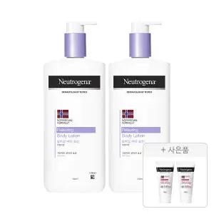 뉴트로지나 릴랙싱 바디 로션 450ml, 2개+증정(인텐스 리페어 시카 에멀젼 15ml, 2개)