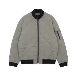 남성) 시보리 하이넥 중경량 다운 점퍼_AM4WWW702-KA