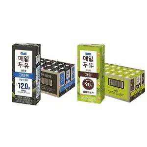 매일두유 검은콩 고단백  190ml, 24개 + 렌틸콩 190ml ,24개