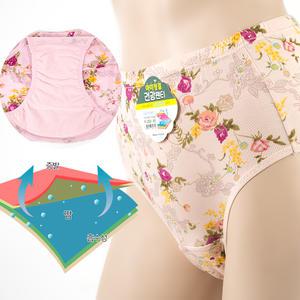 여성 요실금팬티 4중 흡수층 빨아쓰는 기능성 위생 안심 팬티 면 부드러운 인견 샘방지 빅사이즈 엄마 할머니 속옷 노인 어르신 요양원