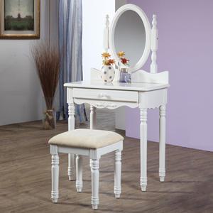 원목 화장대 세트_의자포함