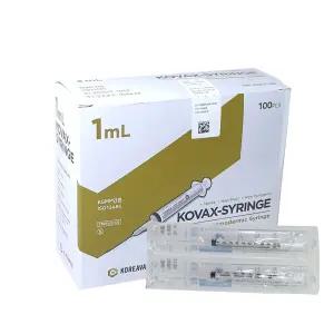 한국백신 일회용주사기 1ml 26Gx13mm,100개입
