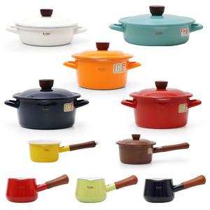 에지리 글래이지팟 법랑냄비 밀크팬 인덕션겸용 이유식