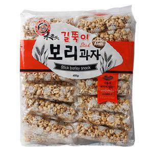 엉클팝 길쭉이 보리과자 400g/대용량 곡물 수입과자