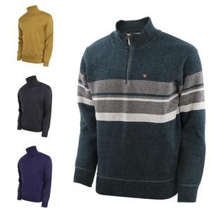 중년 남성 겨울 울 니트 반목 지퍼 티셔츠 AM0301A