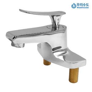 우리수도 (EN 세면수전) 4인치 투홀 세면기 세면대 수도꼭지 욕실 샤워기