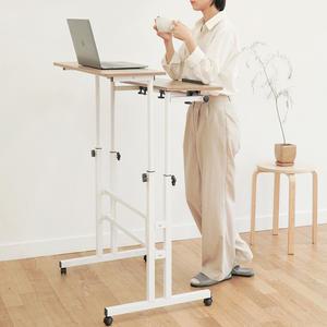 높이조절 스탠딩테이블 서서 공부하는 노트북 책상