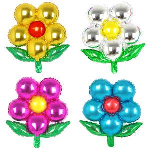 NEW 잎사귀 플라워 은박풍선 파티 꽃모양 꽃풍선