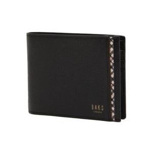 [닥스](강남점)DBWA0E443BK 블랙 체크라인 배색 반지갑