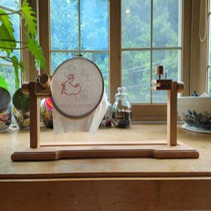 NEW 프리미엄 오크목 좌식수틀 / 프랑스자수 퀼트용