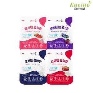 [내아이애] 아이과자 동결건조 요거트큐브 베스트 4종 세트 (10+2)