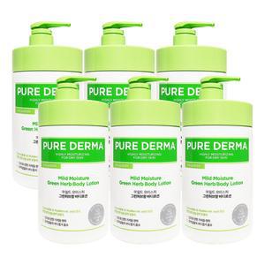 엘지 퓨어더마 마일드 모이스처 바디로션 그린 허브향 1L X 6개