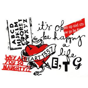 A-71)수지전사지-하트 1357/의류 티셔츠 열 전사 용지