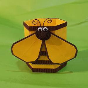 꿀벌 연필통 종이접기패키지 만들기