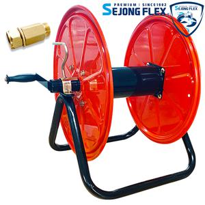 수동 호스릴 소 고압 분무기, 에어 호스 간편한 정리 회전자 줄꼬임 방지 성보 100% 세종플렉스 공장몰