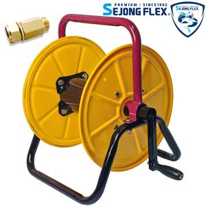 수동 호스릴 미니 고압 분무기, 에어 호스 간편한 정리 회전자 줄꼬임 방지 성보 100% 세종플렉스 공장몰