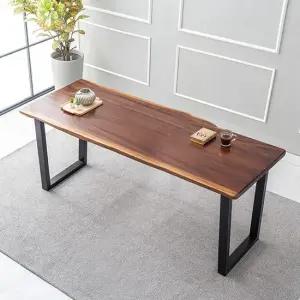 브루클린2 장미목 원목 우드슬랩 6인용식탁