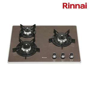 [린나이]RBR-P3531BD 카라멜브라운 빌트인 3구 컬러 가스레인지 건전지교체형