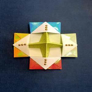 우주선 팽이 종이접기패키지 만들기