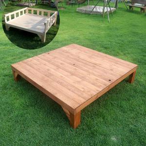 더함퍼니처 야외평상 원목 야외용 정원 파라솔 옥상 의자 가든