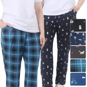 남성 캐릭터 커플 잠옷바지 피치기모 주머니 파자마 9부 A