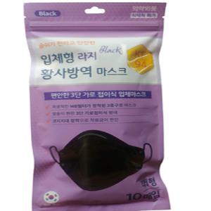 입체형 라지황사마스크 94 대형 검정 10매입